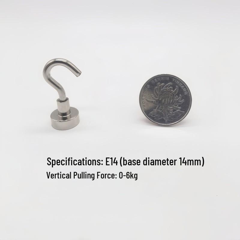 Punch-Free Neodymium Magnetic Hook for Walls & Doors