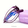 3 Pairs Floral Pattern Reading Glasses Stylish Blue Light Blocking Folding Reading Glasses Small Folding Readers for Women Men