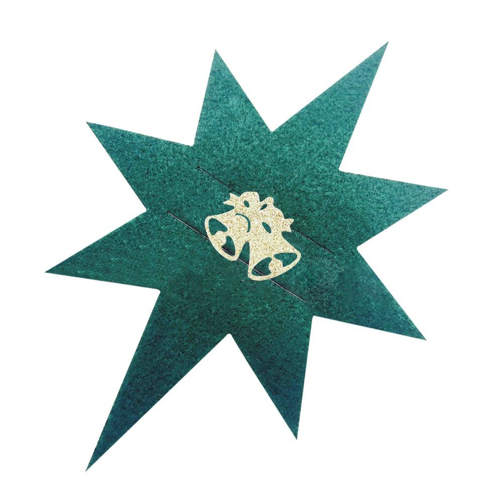 Glitter Felt Christmas Cutlery Holder Bag Washable Christmas Decoration Fork Pocket Non-Slip Table Ornaments Place Mats