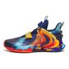 Anta Youth Warrior Basketball Shoes Kids Sneakers Blue Yellow Orange 312251105-5