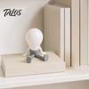Talos 3D Printed Articulated LED Glow-in-the-Dark Action Figure, Posable Light Bulb Head Night with Movable Joints, Creative Desk Decor for