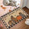 Hello, Pumpkin Rug. Autumn Thanksgiving Door Mat. Soft And Slip-Resistant Indoor Entrance Floor Mat For Home Decoration.