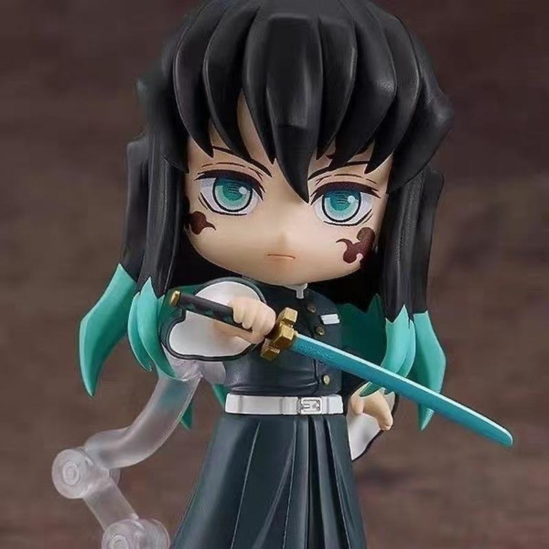 Nendoroid 2217 Ganlu Temple Glass 2218 Tokito Muichiro Q Version Pvc Action Figures Face Replacements Collectible Model Toy Gift
