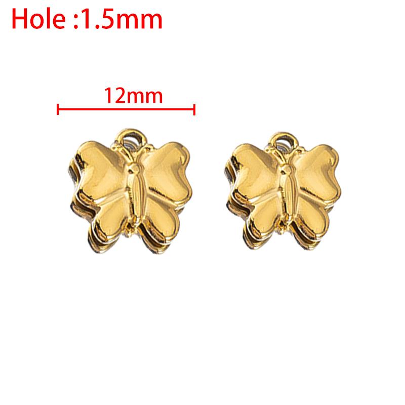 2pcs Stainless Steel Gold Plated Ocean Star Flower Shell Moon Charms for DIY Boho Earring Jewelry Material Making Pendant Supply