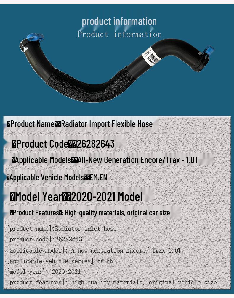 Oberer Kühlerschlauch für Buick Encore & Chevrolet Trax 1.0T