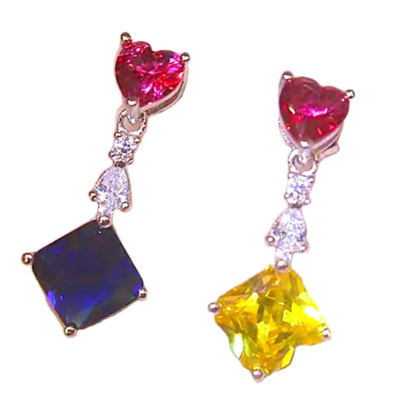 

Модные массивные серьги из стерлингового серебра 925 пробы с бриллиантами для женщин, ювелирные изделия