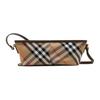 Burberry Controlla Accenti Metallici Sfilacciati Misto Cotone Mini Borsa a Spalla Borse da Donna Beige 80952961