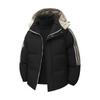 Winter Neueste Herren Entspannte Passform Gestreifte Kapuzenjacke Baumwollwattiert Herren Freizeit Junge Studenten Baumwollwattierte Jacke Baumwollwattierte Jacke