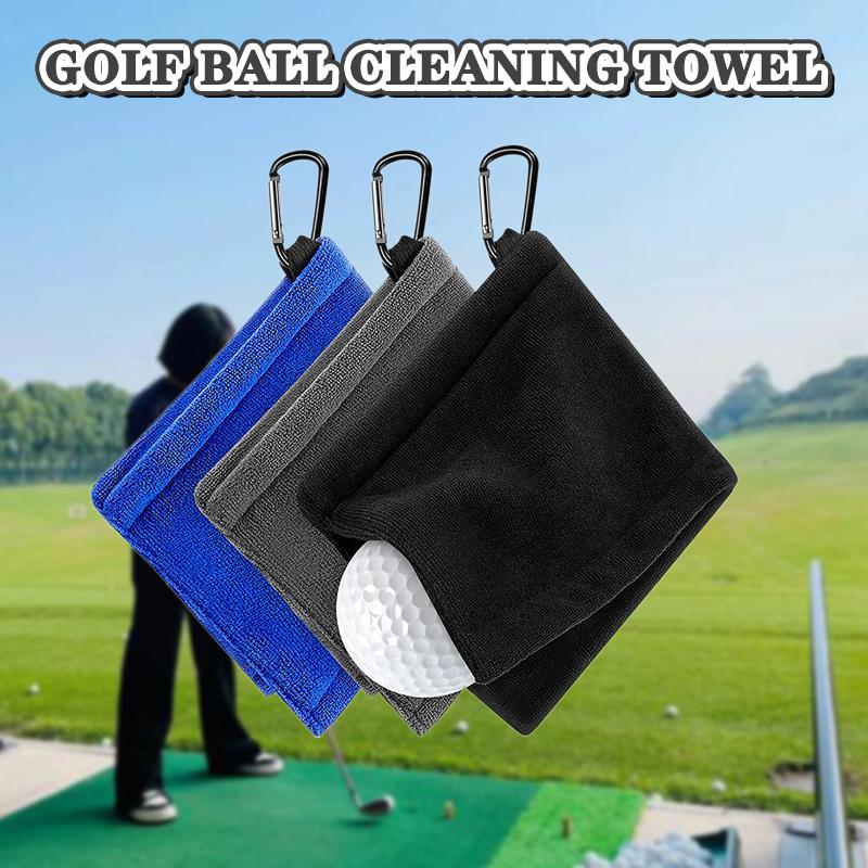 Durable Golf Accessory for Enhanced Game Performance Golf Ball Cleaning Towel Wipes Outdoor Waist Hanging Sport Club Cloths