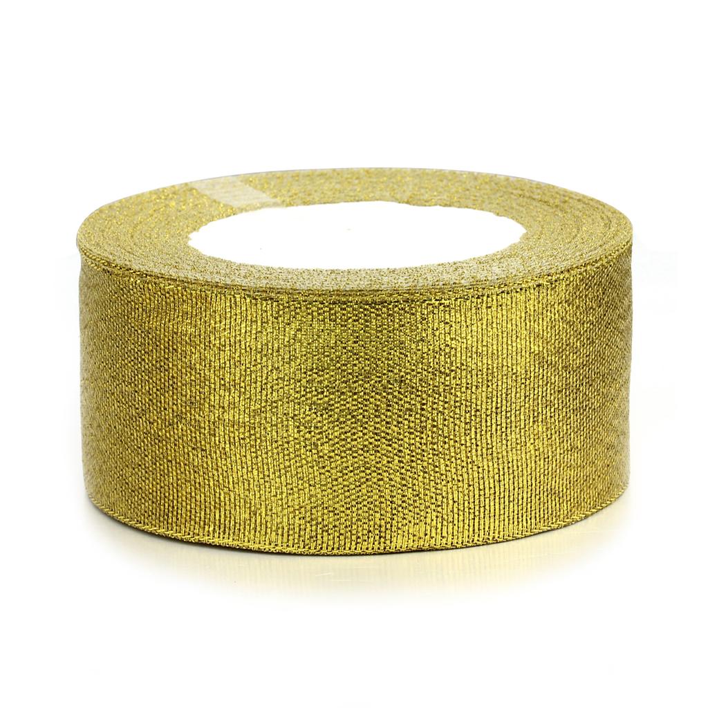 25 Yards/roll 6-50mm Gold Silver Ribbons Glitter Satin Ribbon For Crafts Cake Gift Packaging Supplies DIY Wedding Decoration