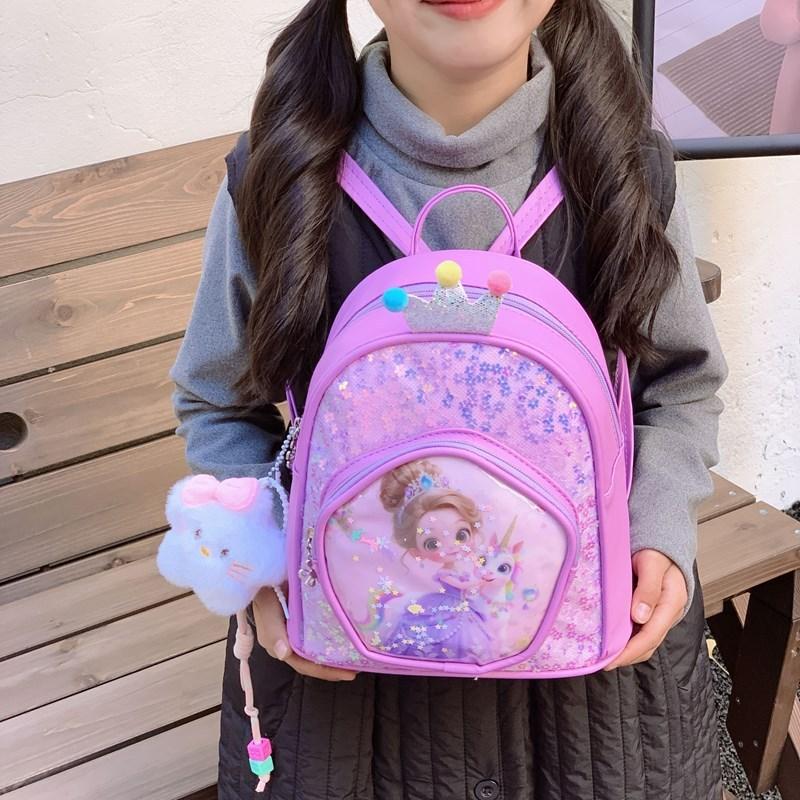 Children Cartoon Backpack With Lightweight Pu Material For Kindergarten Kids
