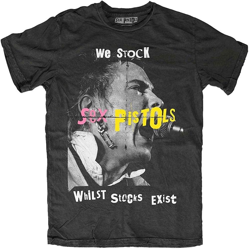 Rockoff Trade Sex Pistols  We Stock  (Black) T-Shirt (Small) S
