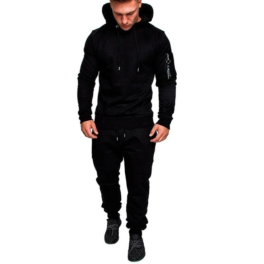 Men's Tracksuit Sport Hoodies Pants Two Piece Set Outdoor Sports Suit Casual Jogging Suit Sweatshirts