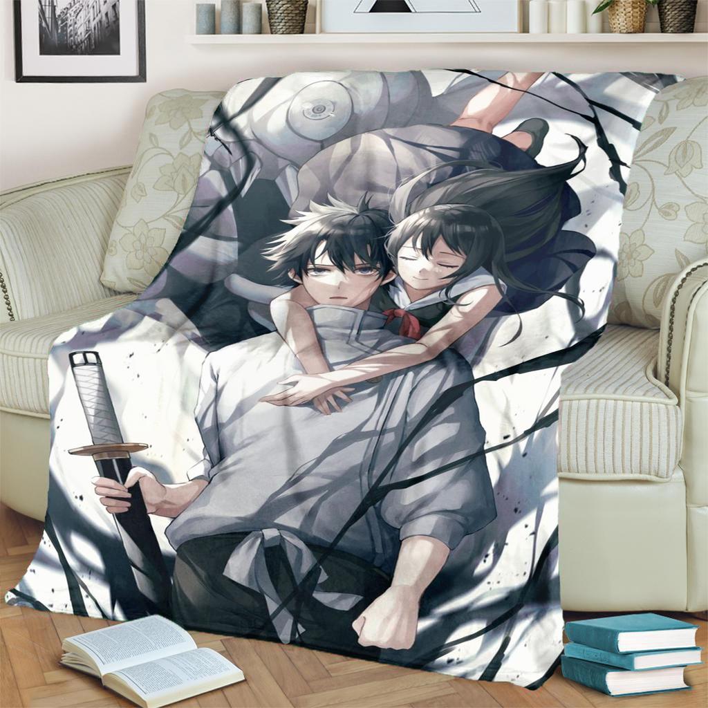 Jujutsu Kaisen Print Flannel Blanket Soft Comfortable for Bedrooms, Sofas, Beds, Chairs, Picnics, Travel