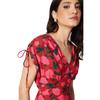Dorothy Perkins Womens/Ladies Roses V Neck Ruched Midi Dress