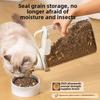 Simple Seal with Scale Grain Storage Bucket Pet Grain Storage Bucket Cat Food Dog Food Moisture-proof Dog Supplies