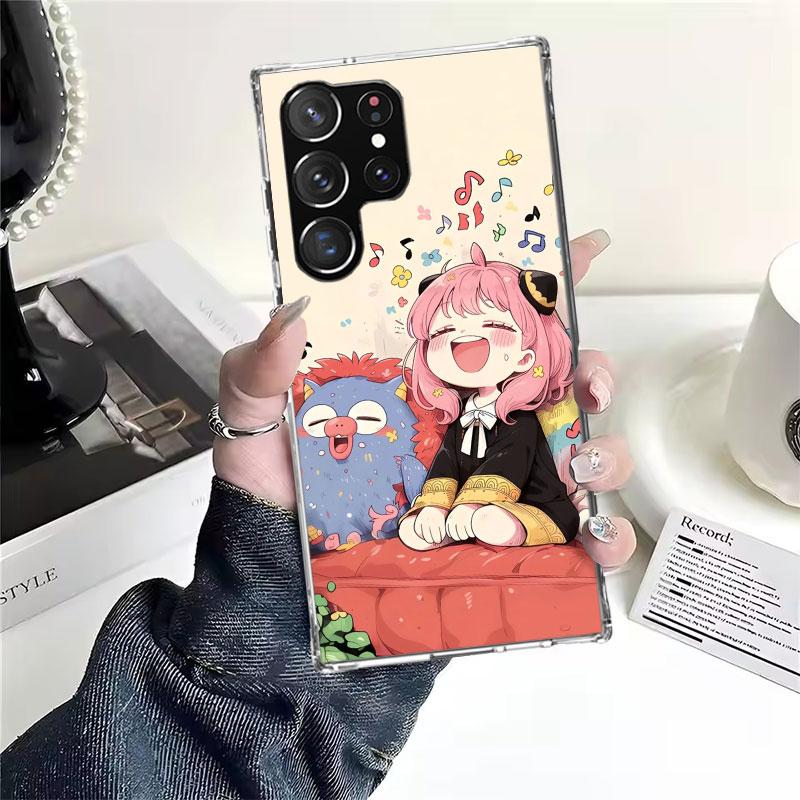 

Мягкий чехол для телефона S-Spy Family Аня для Samsung Galaxy S22 S23 S24 S25 Edge S26 Ultra S20 FE S21 Plus + Fundas Coque Galaxy S20 S2 Samsung S26