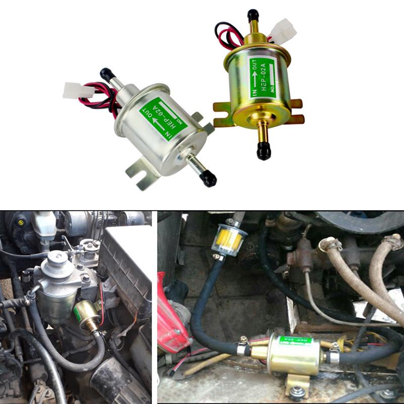 Pompa Carburante Elettrica a Gasolio In Linea Bassa Pressione Elettrica Carburante12V Hep-02A
