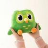 Green Owl Plush Toy Stuffed Kawaii Cartoon Animal Bird Pillow Back Support Plushie Companion Gift
