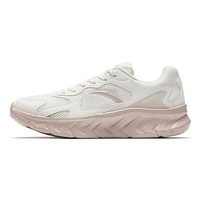 Abrasion Resistant Rebound Cushioning Low Top Casual Running Shoes Women's Ivory White Lotus Gray 922545503-3