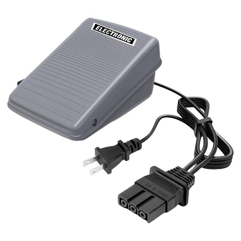 ABIY Compatible Foot Pedal Power Cord For Brother Models Jx2517 Lx3817 Xm2701 Xl2600 Lx3125 Lx2500 Xl5130 Gx37 Ls2400- US Plug
