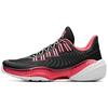 A Shock Game Ready Cushioning Slip Resistant Abrasion Resistant Low Top Basketball Shoes Men's Black Red 11831109-2