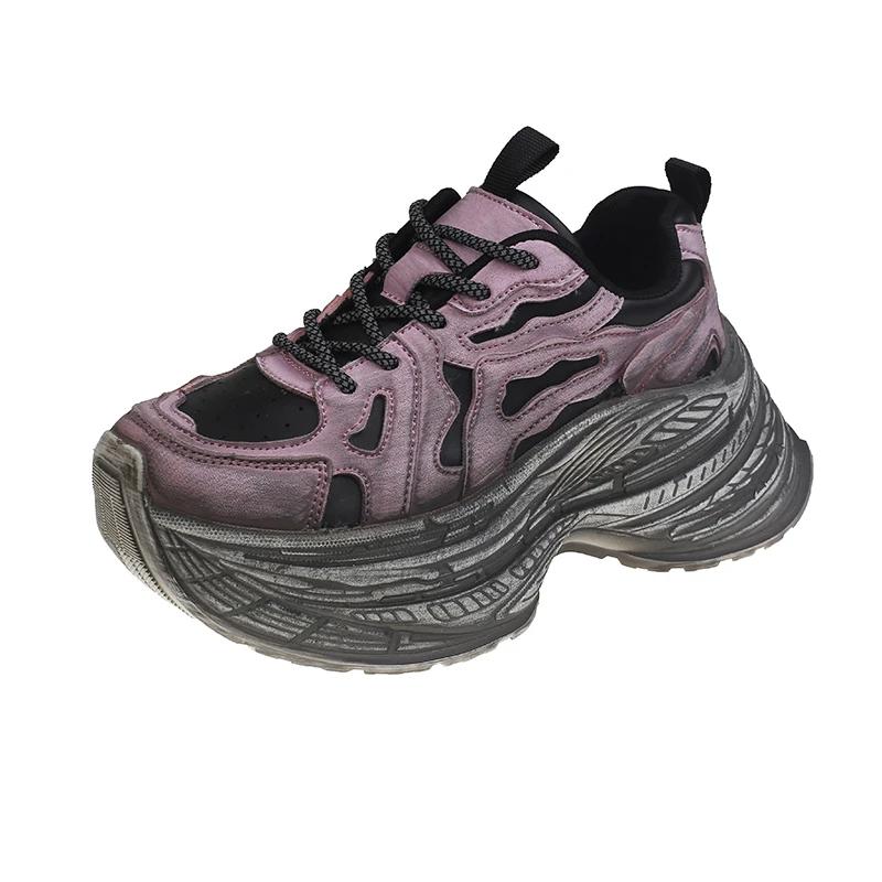 Fashion Women Designer Sneakers 2024 Autumn Comfortable Breathable Women's Vulcanize Shoes Trendy Versatile Lady Platform Casual Shoes