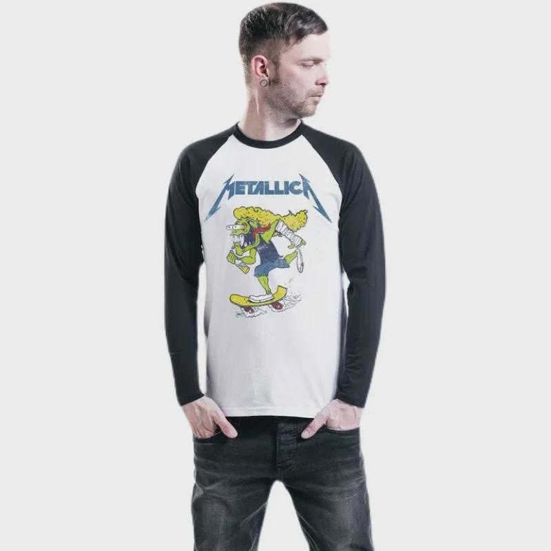 Metallica King of Metal Langarm-Rock-Punk-Pullover für Herren