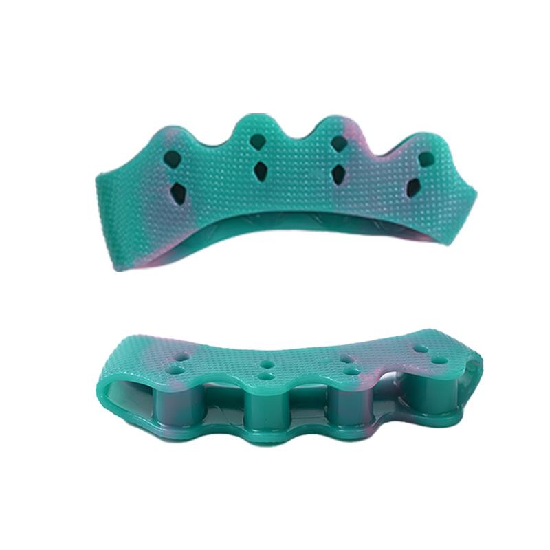 Colorful SEBS Five-Hole Toe Separator for Bunions and Overlapping Toes