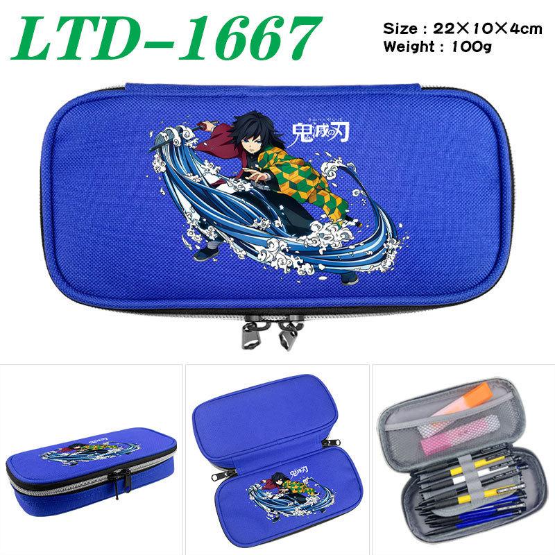 Demon Slayer Print School Handheld Pencil Case Stationery Box