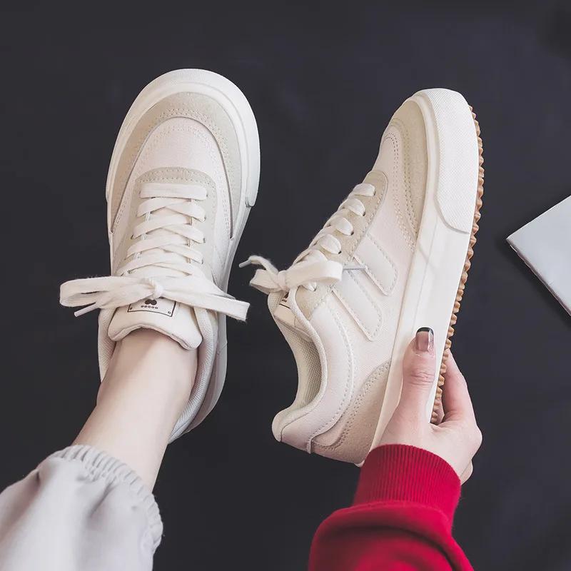 Fashion 2024 New Red Women Vulcanize Shoes Casual Platform Sneakers Vintage Sports Female Korean Designer Flats Harajuku School Tennis