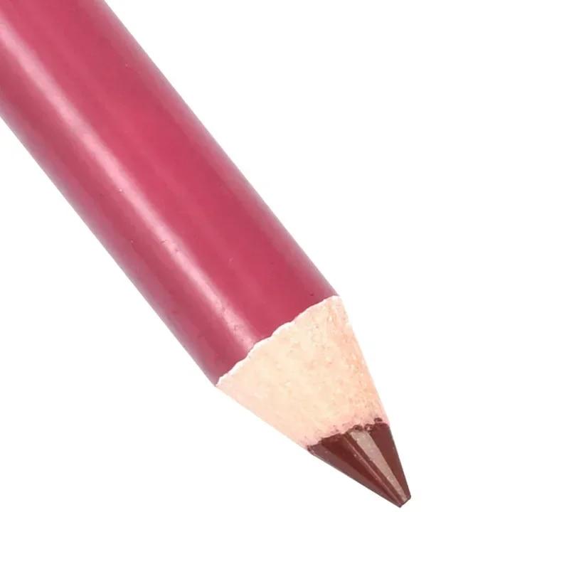 Matita labbra in legno 28color impermeabile Lady Charming Lip Liner Makeup Strumento cosmetico a lunga durata per donna Matita morbida