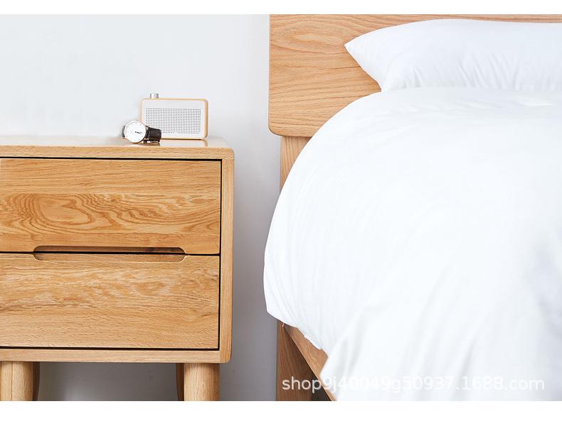 Japanese Silent Quartz Wall Clock - Modern Minimalist Solid Wood Design for Living Room