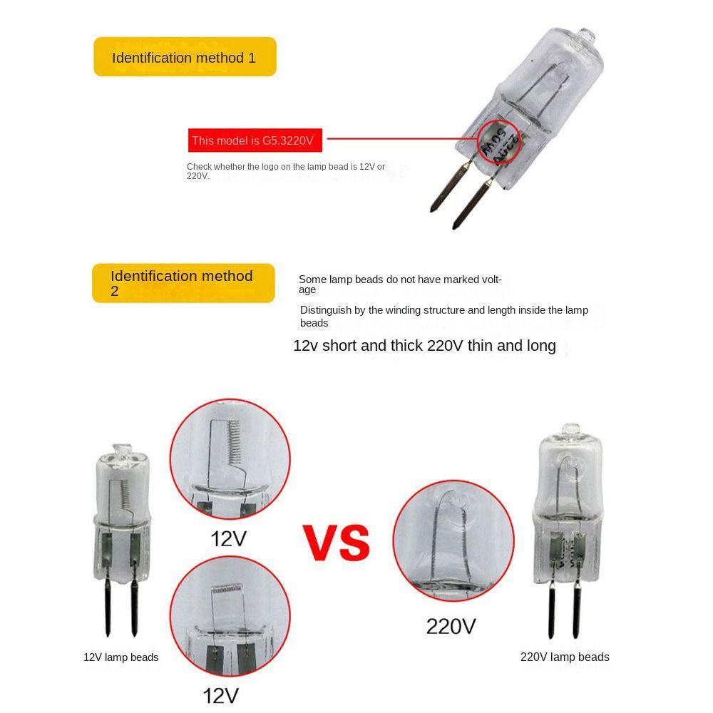 5pcs 12V/220V Halogens light Dimmable Ceramic Lamp 2023 Aromatherapy lamp  lifelike