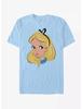 Disney Alice In Wonderland Big Face T-Shirt S-5XL