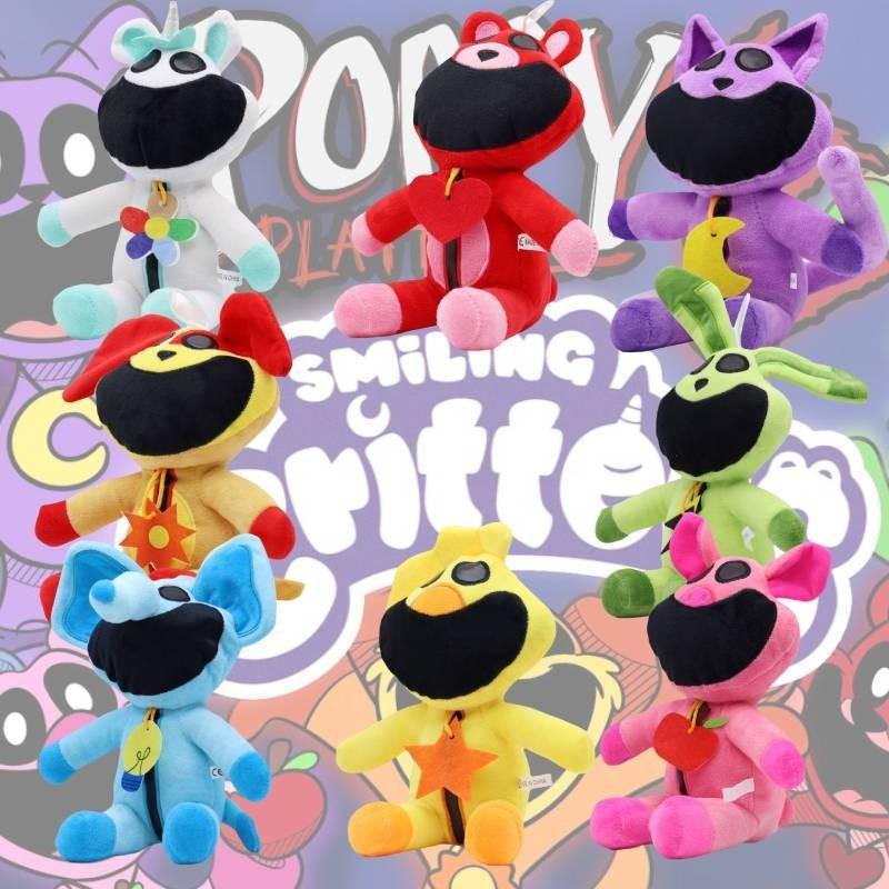 Poppy Playtime Smiling Critters Plush Toys 30cm Purple Laying Position Super Soft Short Plush Animal Collection
