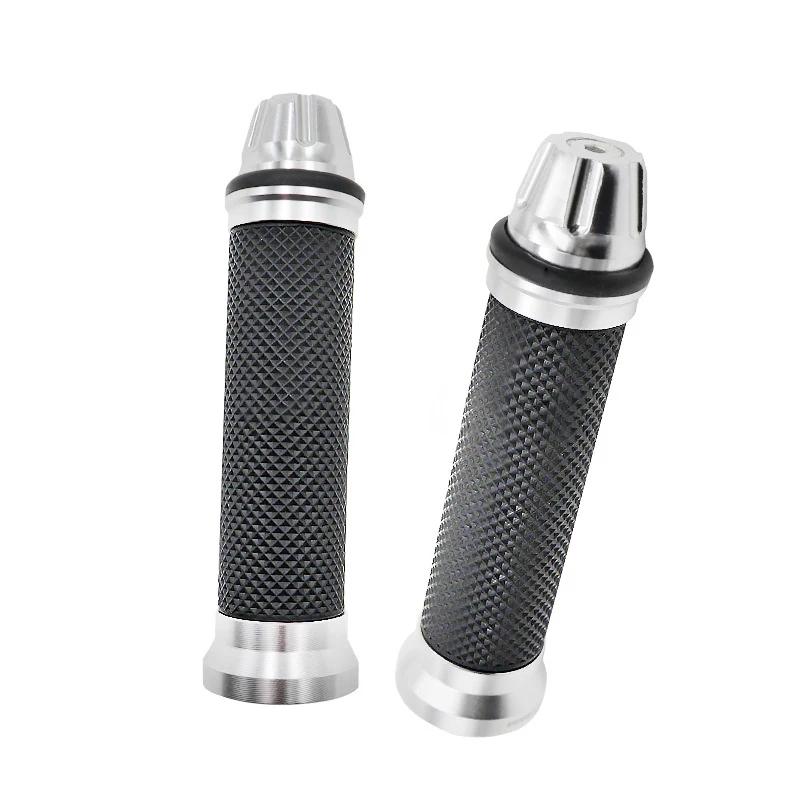 

2Pcs 7Inch 8 Inch Motorcycle CNC Aluminum Rubber Gel Hand Grips For 22mm Handlebar Sport Bike Motorcycle Accessories Free Ship