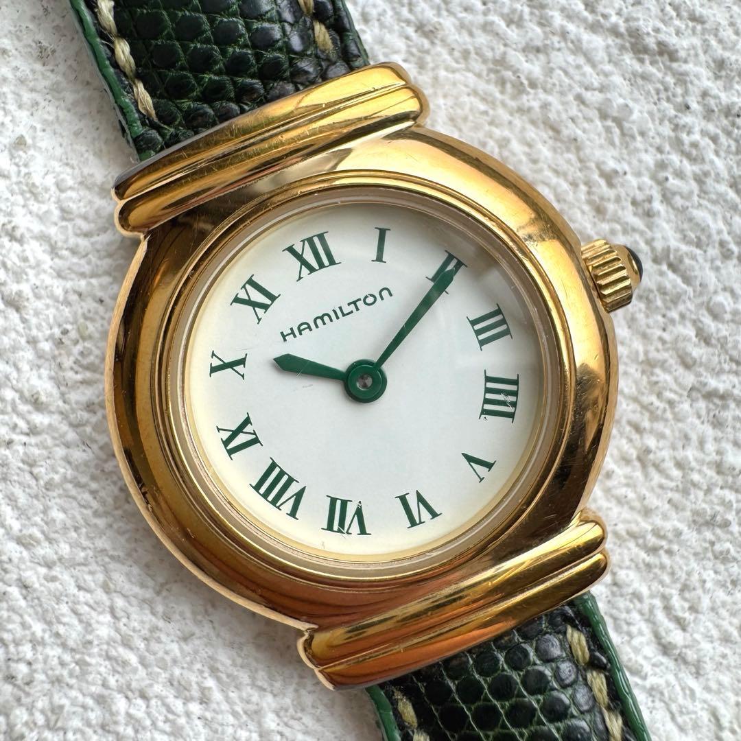 Used [In operation] HAMILTON 8208 ladies watch new belt