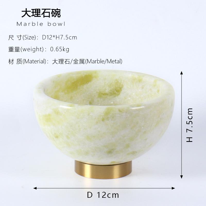 Natural Marble Storage Tray, Fruit Tray, Living Room Countertop Snacks, Candy Storage Bowl, Small Accessories, Decorative Tray
