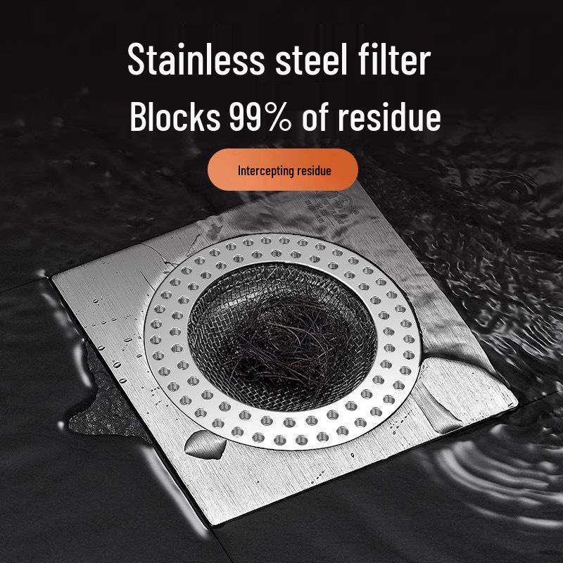 Stainless Steel Anti-Clogging Bathroom Floor Drain Screen Filter