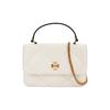 Kira Diamond Quilt Logo Chain Shoulder Strap Napa Leather Mini Crossbody Bag Women Handbags Warm-White 158326-101