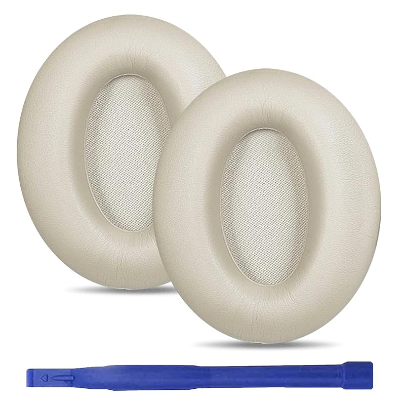 

umvowuxa replacement ear pads Sony Compatible with WH-1000XM3 headphones soft protein leather (platinum)