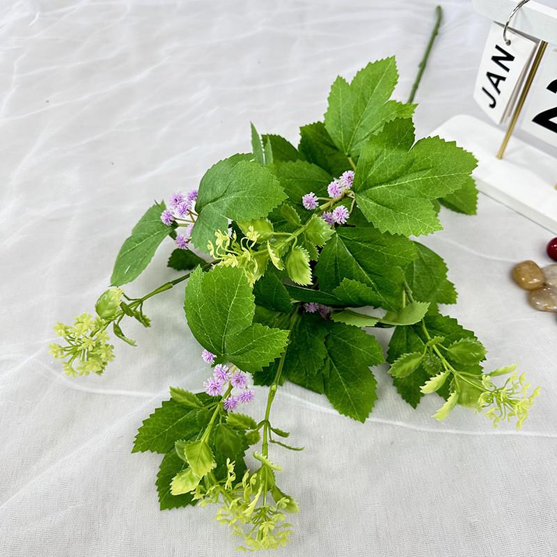 Plastic Bee Leaf Table Decor With Faux Flowers For Home Living Room And Wedding Events