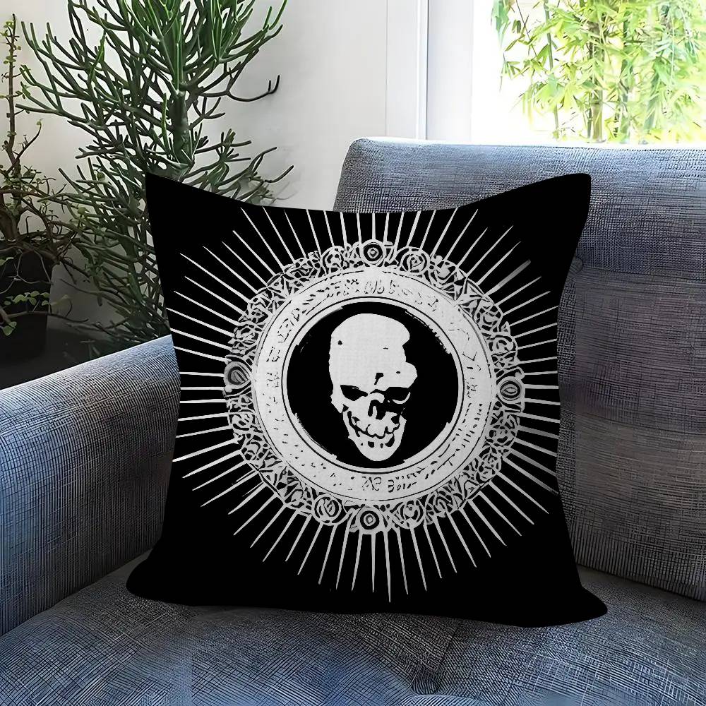 Anime Death Note Hororr Double-Sided Printed Pillow Cover Short Plush Suitable Living Rooms Bedrooms Sofas Throw Cushion Cover