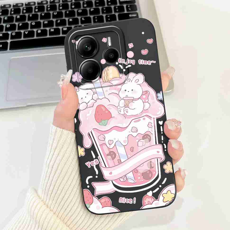 For Xiaomi Redmi Note 14 5G Case Panda Pattern Cover Soft Silicone Phone Case For Redmi Note 14 Note14 5G Fundas 6.67"
