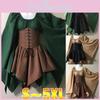 Stunning Gothic Medieval Renaissance Woodland Elf Fairy Dress For Cosplay And Parties