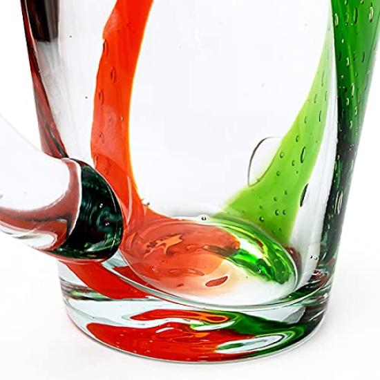 Kubagasaya Ryukyu Glass Beer Mug Ryukyu Glass Beer Glass Beer Glass Okinawa Souvenir Churaumi Mug Orange Green