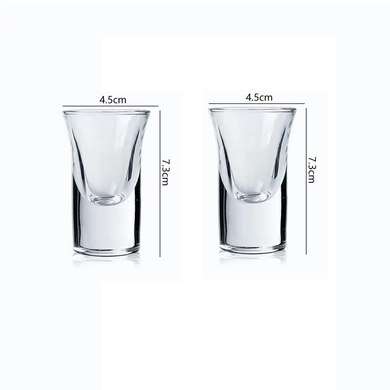 

30ml/60ml Thick Bottomed Shot Glass Creative Small Wine Glass High End Cocktail Glass Party Games Drinking Tools Bar Accessories 30ml-60ml
