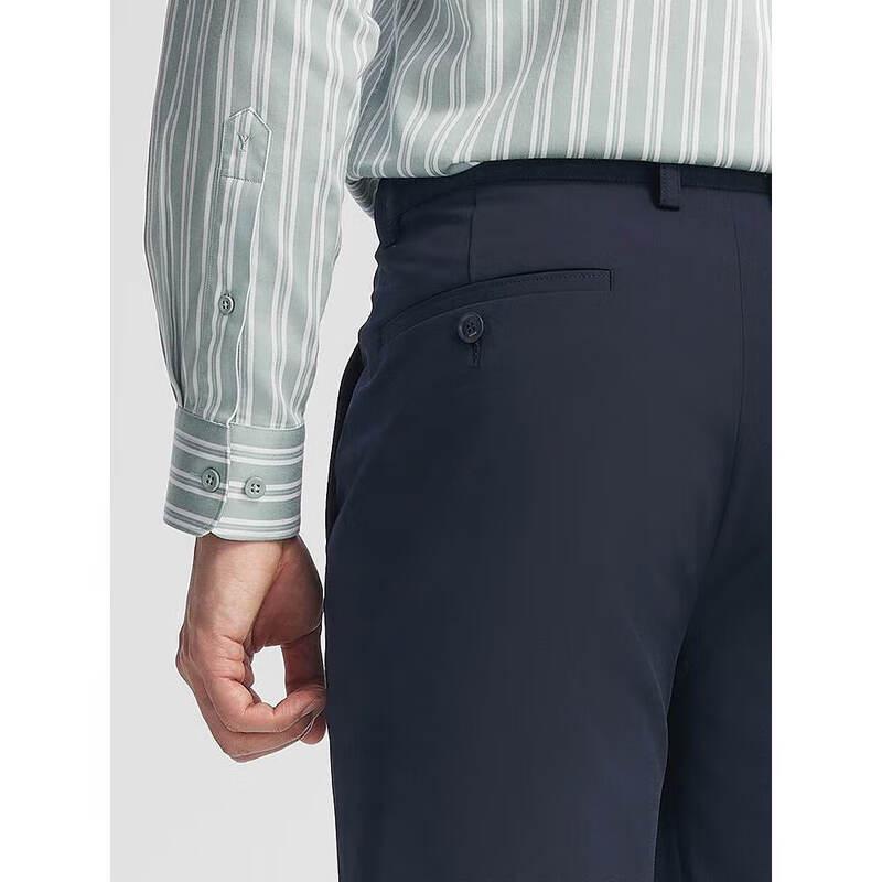 YOUNGOR Men's Spring/Summer Ice Silk Straight Fit Pants