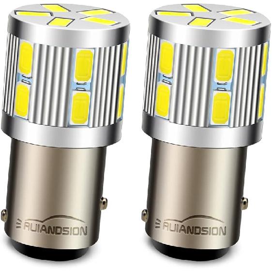 

Ruiandsion 2pcs 1157 LED Light Bulbs White BAY15D 6V 17SMD 5630 LED Bulbs for Backup Reverse Lights Tail Brake Lights,Non-polarity(1157 6V) 1157 6V AC